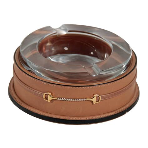 vintage leather gucci ashtray|Vintage Gucci Ashtray for sale .